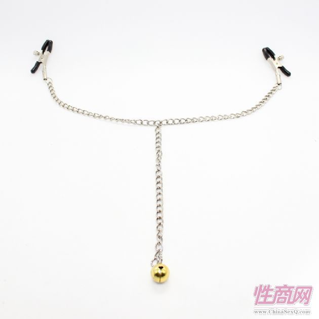 sm另類玩具女用鈴鐺自制情趣乳夾雙峰震憾乳房按摩調(diào)情情趣性用品1