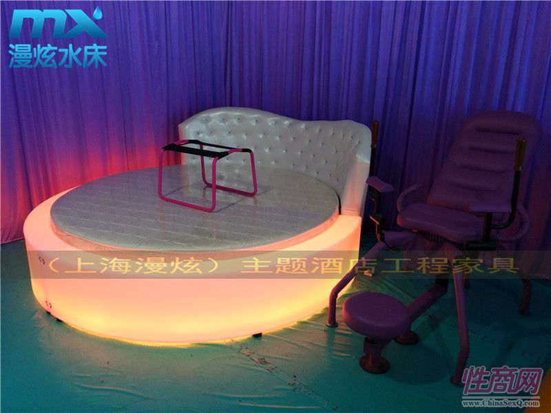 上海主題酒店圓床-酒店情趣水床-情趣電動(dòng)床--性愛(ài)家具2