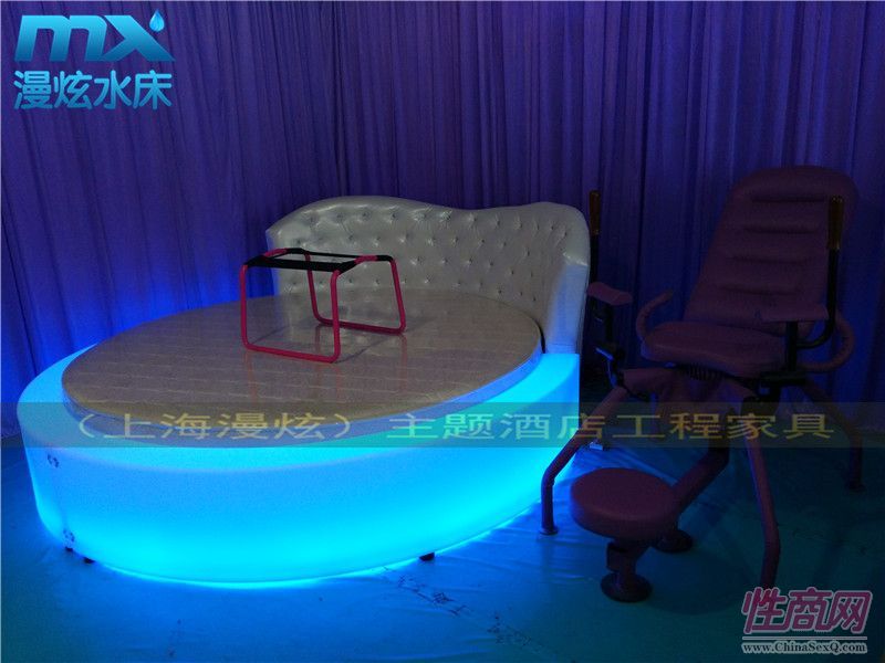 上海主題酒店圓床-酒店情趣水床-情趣電動(dòng)床--性愛(ài)家具3